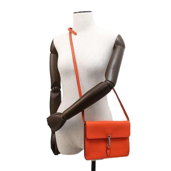 Gucci Jackie Leather Shoulder Bag Orange - Picture 4 of 11